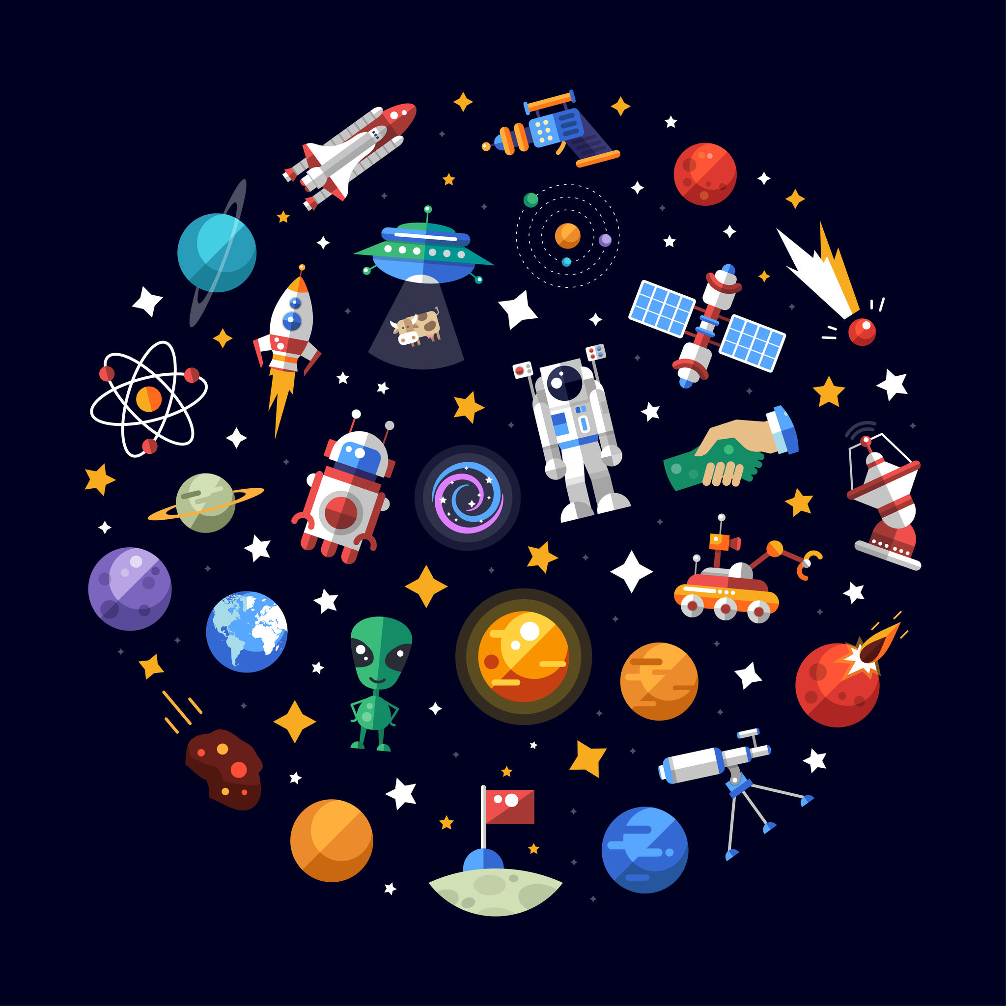 Иконки на тему космос